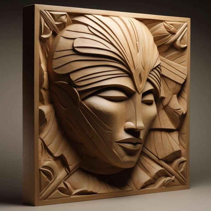 نموذج ثلاثي الأبعاد لآلة CNC 3D Art 